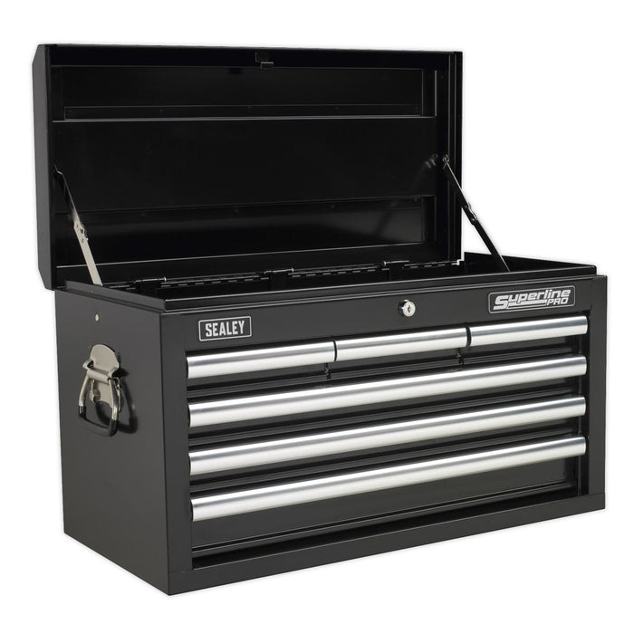 Sealey Topchest 6 Drawer with Ball-Bearing Slides Black AP33069B