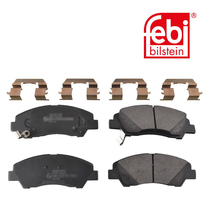 Genuine FEBI Front Brake Discs & Pads Set Vented for Hyundai i10