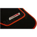 4 x Black  Carpet Floor Mats with Red Trim fits Volvo XC90 V60 V90 XC40 UKB4C  - Dynamic Drive