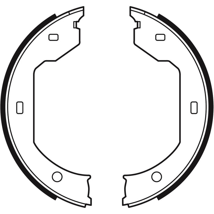 Apec Brake Shoe H/R Fits BMW 3 Series 5 6 7 X3 X5 X6 Z4 VW Caravelle Touareg Tra