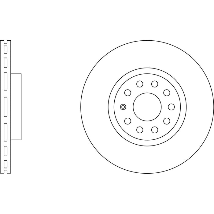 Genuine APEC Front Brake Disc & Pads Set Vented for Seat Alhambra