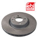 Genuine FEBI Front Brake Discs & Pads Set Vented for Fiat 500 / 595 / 695 Febi Bilstein  - Dynamic Drive