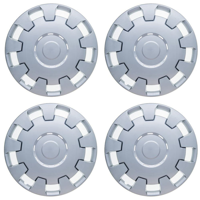 4x Silver 16 Inch Silver Deep Dish Van Wheel Trims Hub Caps  fits Fiat Ducato UKB4C  - Dynamic Drive