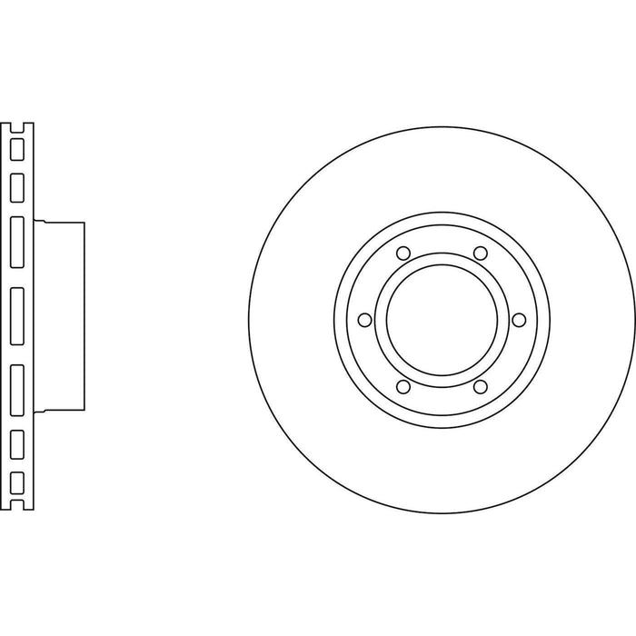 Apec Brake Disc Front Fits Opel Movano Renault Master Vauxhall