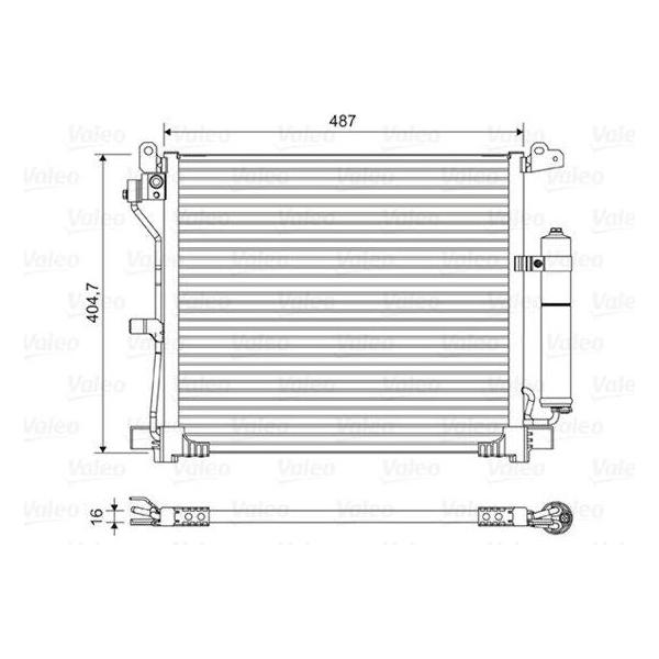 Valeo Air Conditioning Condenser 822579 Automotive Part fits Nissan Juke Valeo  - Dynamic Drive