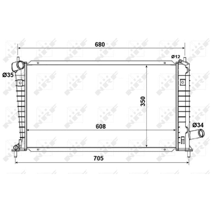 NRF Radiator 53189