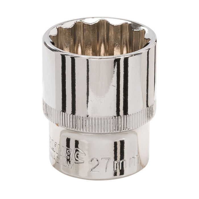 Silverline Socket 1/2" Drive 12pt Metric 27mm