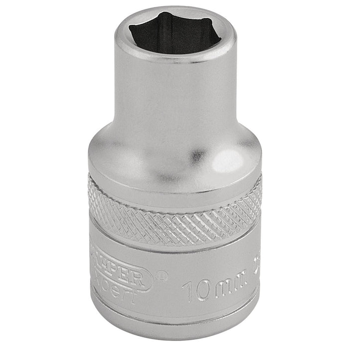 Draper 6 Point Metric Socket, 1/2" Sq. Dr., 10mm 16598