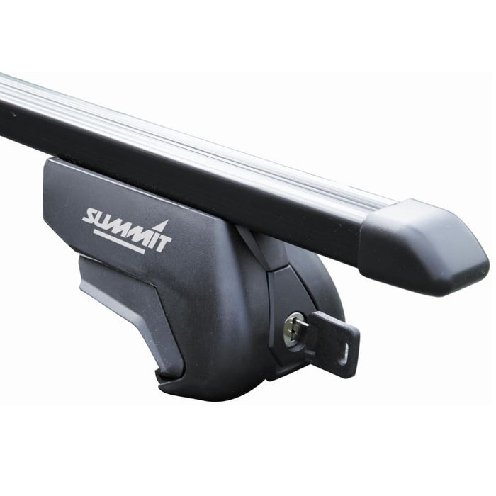 Summit SUP-830 Premium Railing Roof Bar for Cars with Raised Running Rails