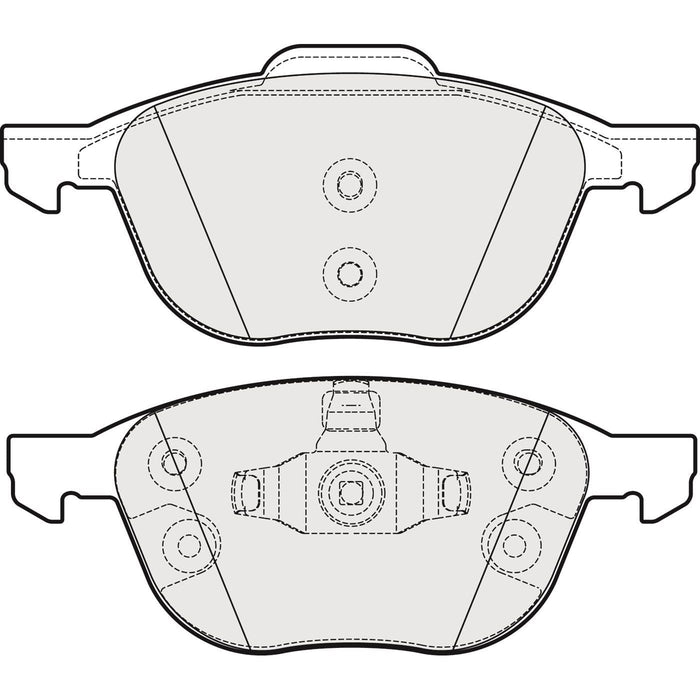 Apec Brake Pads Front Fits Ford C-Max Ecosport Focus Apec  - Dynamic Drive