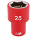 Draper Fully Insulated VDE Socket, 1/2" Sq. Dr., 25mm 31961 Draper  - Dynamic Drive