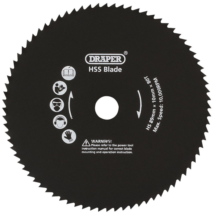 Draper 89mm Metal Cut Blade for Draper Storm Force Mini Plunge Saw 25914