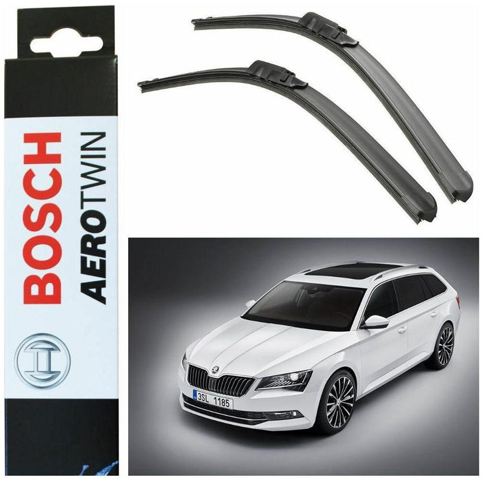 Bosch Aerotwin Front Wiper Blades Set Skoda Superb III 05.15> A864S