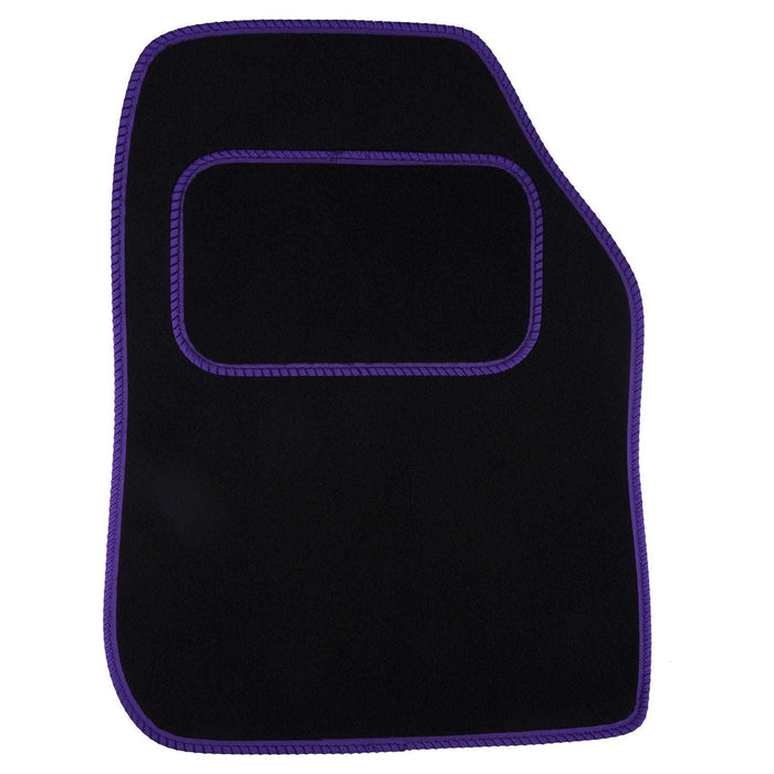 Tailored Purple Trim Carpet Mats fits for Audi A4 06-08 + Clips 2006 2007 2008 Town Parts  - Dynamic Drive