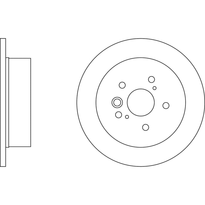 Apec Brake Disc Rear Fits Toyota Alphard Avensis Estima Previa