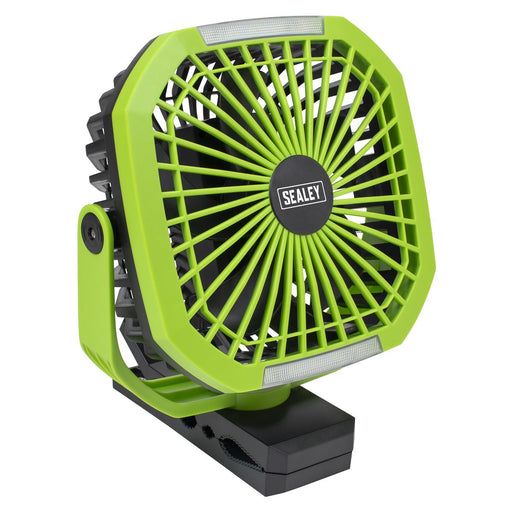 Sealey 4-Speed Portable Clip Fan with Worklight 8" SCF8WL Sealey  - Dynamic Drive