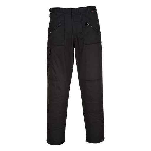 Portwest Action Trousers - Black - 34in. Waist (Short) Portwest  - Dynamic Drive