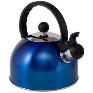 1.5l Blue Boil It Stainless Steel Whistling Kettle Via Mondo  - Dynamic Drive