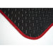 Red Trim Tailored Rubber Car Mats for Mini Countryman With Velcro Fixing (R60) Set of 4 UKB4C  - Dynamic Drive