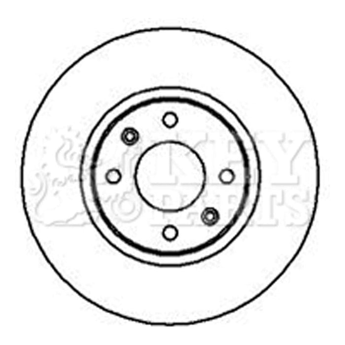 Genuine Key Parts KBD5100 Brake Disc Pair (Front)