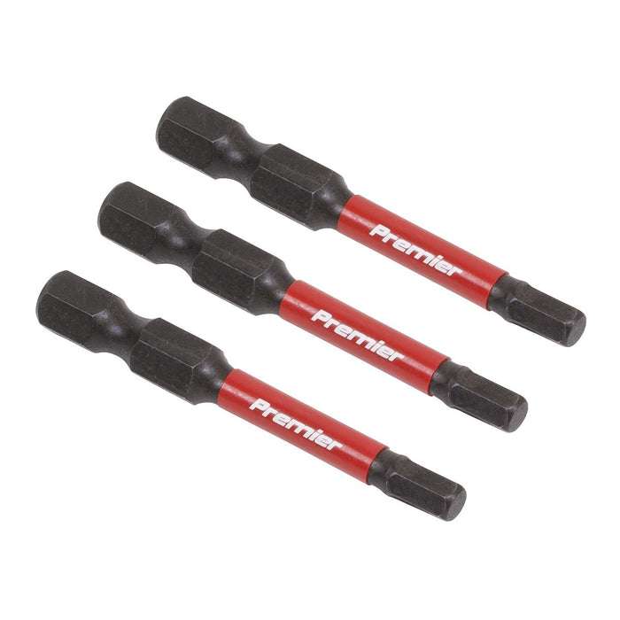 Sealey Hex 4mm Impact Power Tool Bits 50mm 3pc AK8237 Sealey  - Dynamic Drive