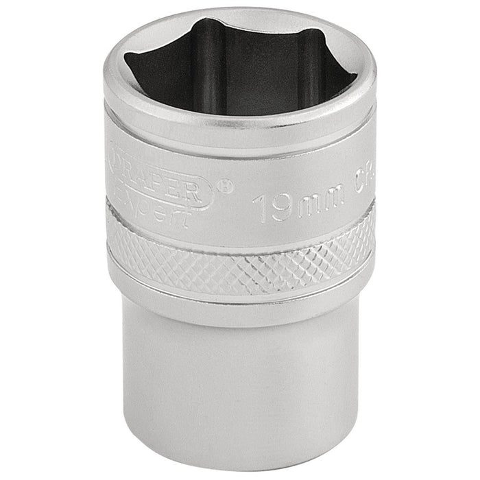 Draper 6 Point Metric Socket, 1/2" Sq. Dr., 19mm 16609 Draper  - Dynamic Drive