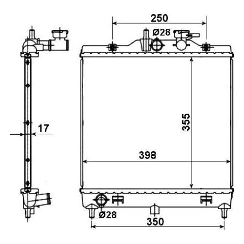 NRF Radiator 53489 NRF  - Dynamic Drive