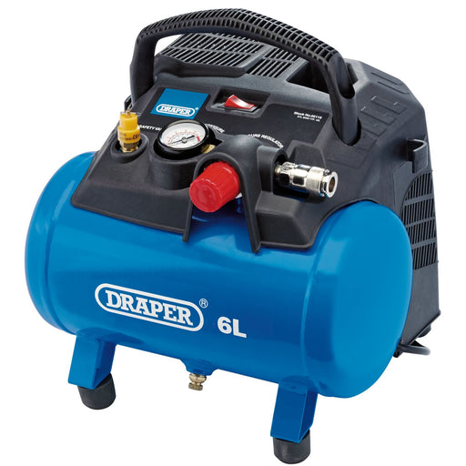 Draper Oil-Free Air Compressor, 6L, 1.2kW 02115 Draper  - Dynamic Drive