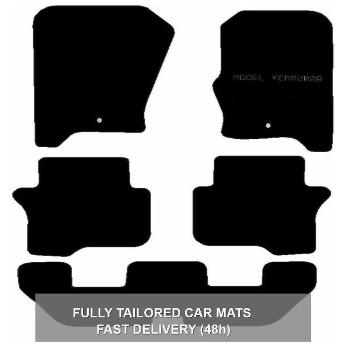 Tailored Carpet Mats Landrover Discovery 4 10> 7 Seat Set of 5 XL 2 Clips UKB4C  - Dynamic Drive