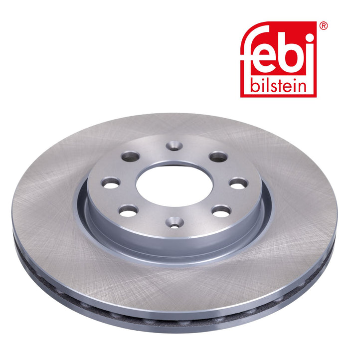 Genuine FEBI Front Brake Discs & Pads Set Vented for Fiat Punto