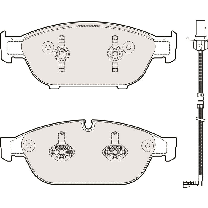 Apec Brake Pads Front Fits Audi A8