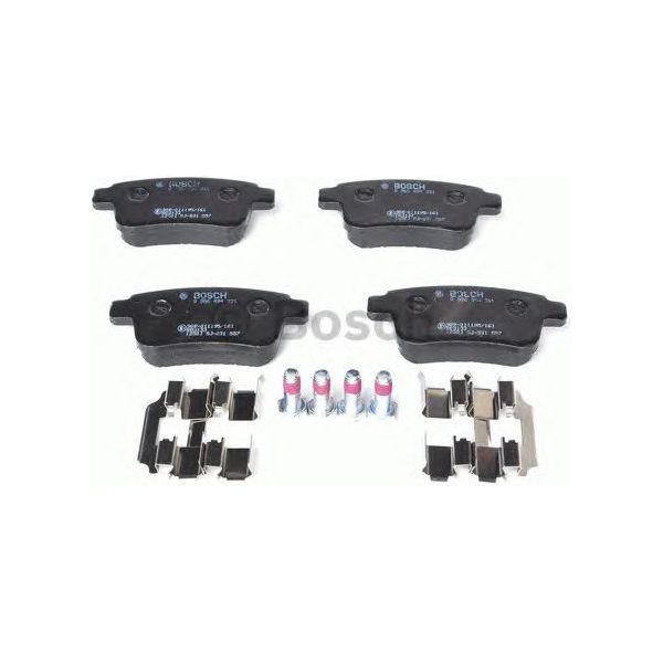 Bosch Brake Pad Set Bp1221 fits Mercedes-Benz Citan 109D CDi|CDi BlueEFFICIENCY