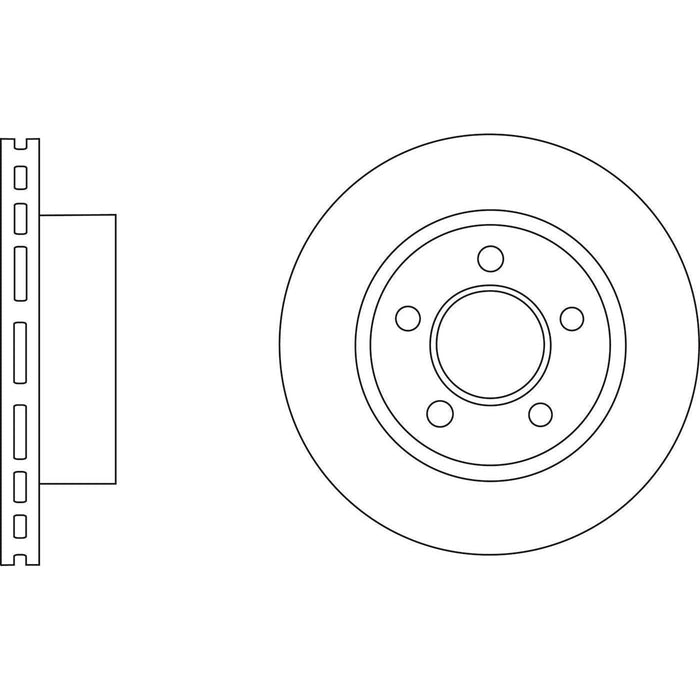 Apec Brake Disc Front Fits Jeep Cherokee Wrangler