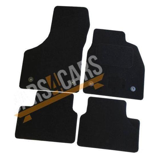 Fully Tailored Red & White Trim Carpet Mats fits Vauxhall Meriva 10> Set of 4 With 4 Clips UKB4C  - Dynamic Drive