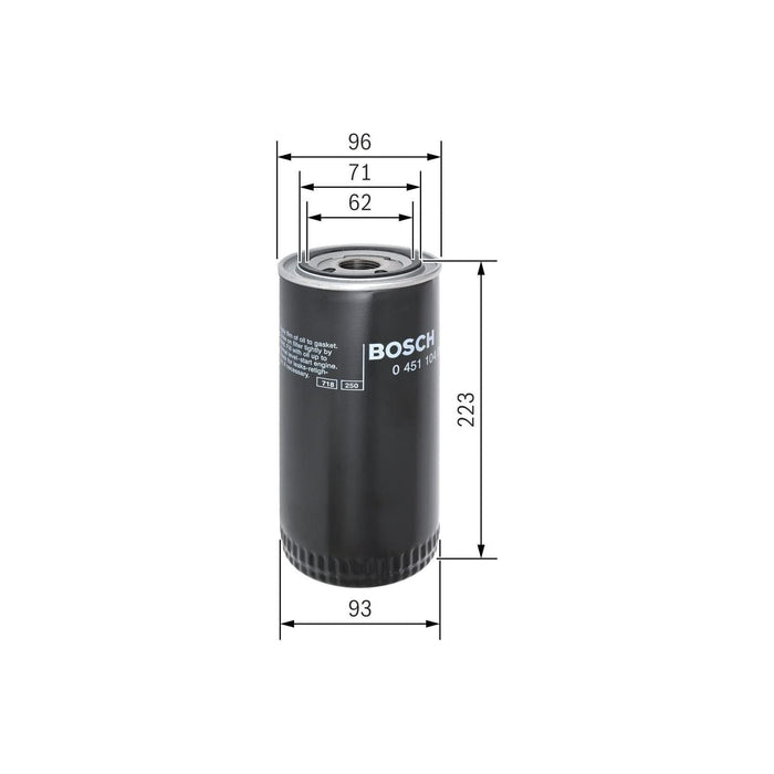 Genuine Bosch Cv Oil Filter P4015 (Hgv) 0451104015