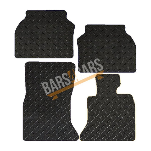 Fully Tailored Black Rubber Car Mats for Bmw 5 Series Gtf07 10> Set of 4 XL UKB4C  - Dynamic Drive