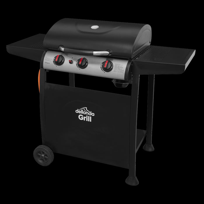 Dellonda 3 Burner Gas BBQ Dellonda  - Dynamic Drive