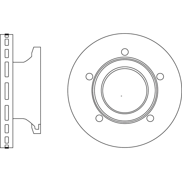 Apec Brake Disc Rear Fits Isuzu Grafter Nkr