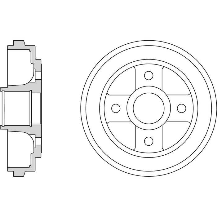 Apec Brake Drum Rear Fits Opel Agila Suzuki Alto Ignis Wagon R Vauxhall Apec  - Dynamic Drive