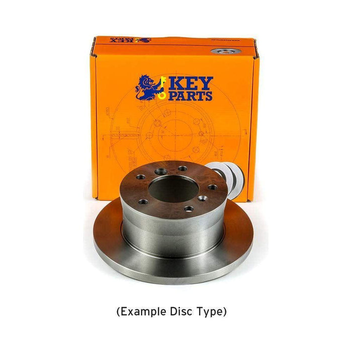 Genuine Key Parts KBD5932S Brake Disc Single (Rear) Key Parts  - Dynamic Drive