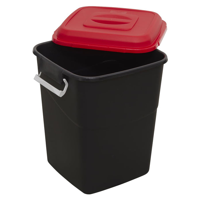 Sealey Refuse/Storage Bin 50L Red BM50R