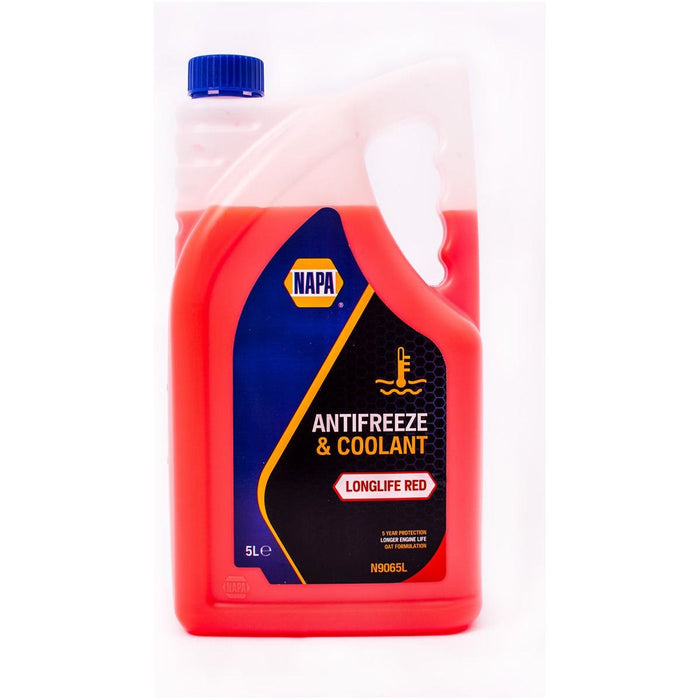 NAPA Red Antifreeze & Coolant 5L Long Life Hi Spec 5 Litre