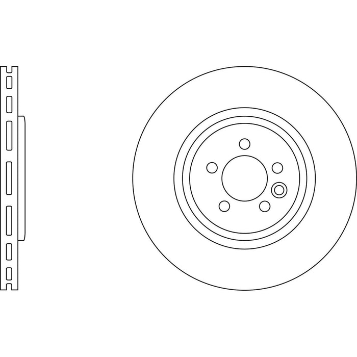 Genuine APEC Front Brake Discs & Pads Set Vented for MG MG ZT