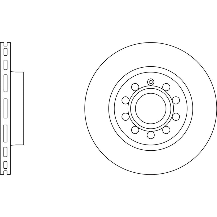 Apec Brake Disc Front Fits Audi A3 Seat Altea Leon Toledo Skoda Octavia Yeti VW