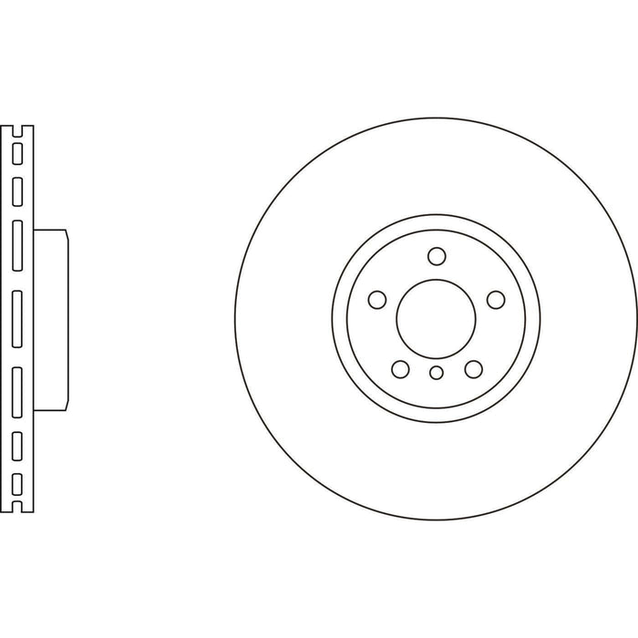 Apec Brake Disc Front Right Fits BMW X5 X6 Handed Off-Side