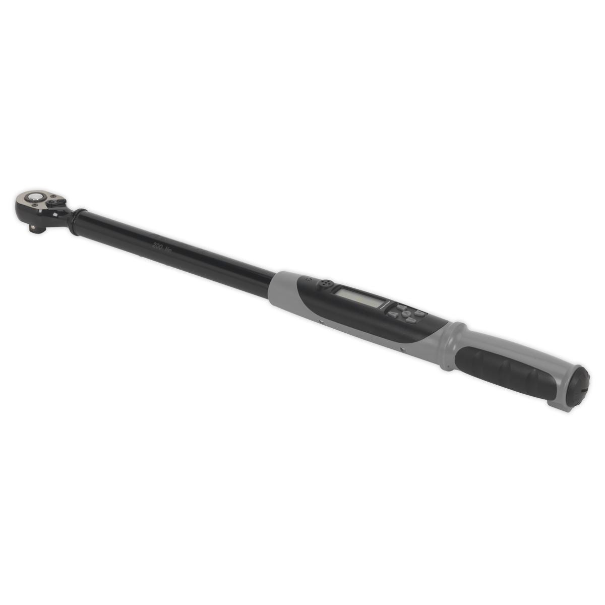 Sealey Angle Torque Wrench Digital 1/2"Sq Drive 20-200Nm(14.7-147.5lb.ft) Black Sealey  - Dynamic Drive