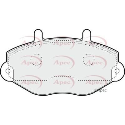 Apec Brake Pads Front Fits Ford Transit Apec  - Dynamic Drive