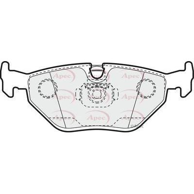 Apec Brake Pads Rear Fits BMW 5 Series