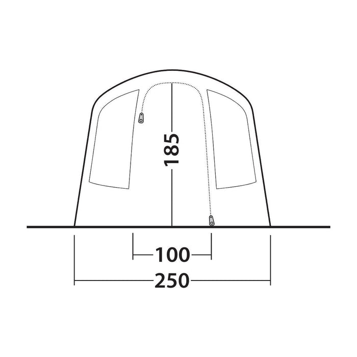 Outwell Sunhill 3 Berth Air Tent Two Room Tunnel Inflatable Tent Outwell  - Dynamic Drive