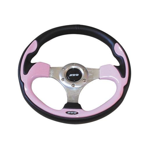 320mm Black & Pink Moulded Steering Wheel + Boss fits Fiat Cinquecento 1993> Mountney Classic  - Dynamic Drive